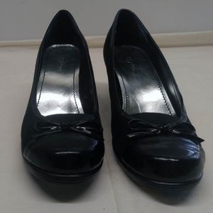 Style & Co Suede and Patent Wedge Shoes